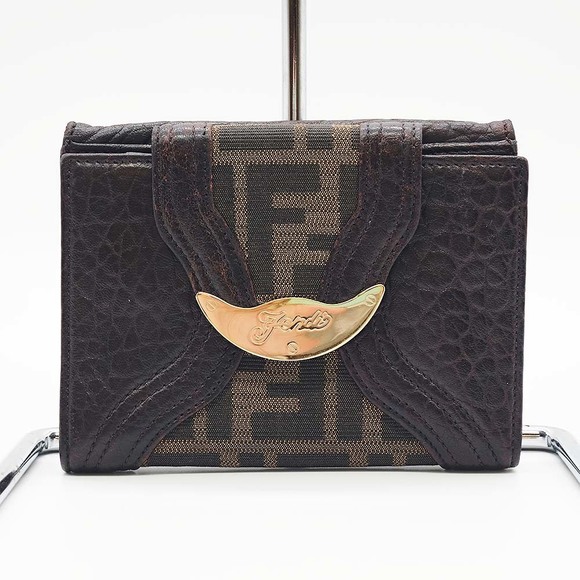 Fendi Zucca Pattern Wallet Brown - Picture 1 of 10